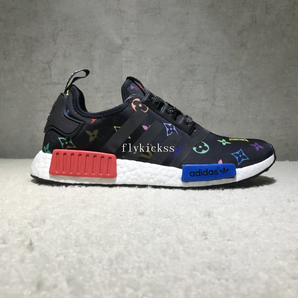 LVS x Real Boost Adidas NMD R1 Black Red Blue